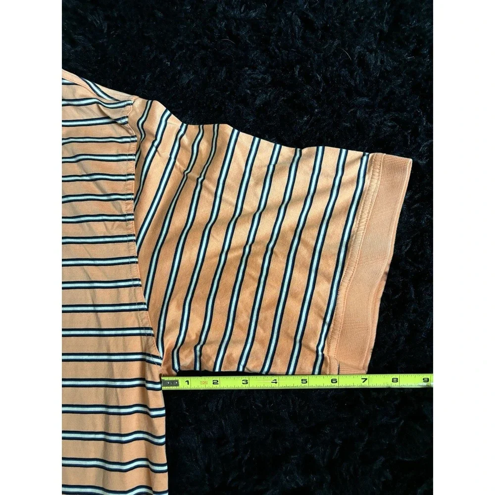 Bobby Jones Golf Polo Shirt Striped Men's XL KIAWAH ISLAND OCEAN COURSE